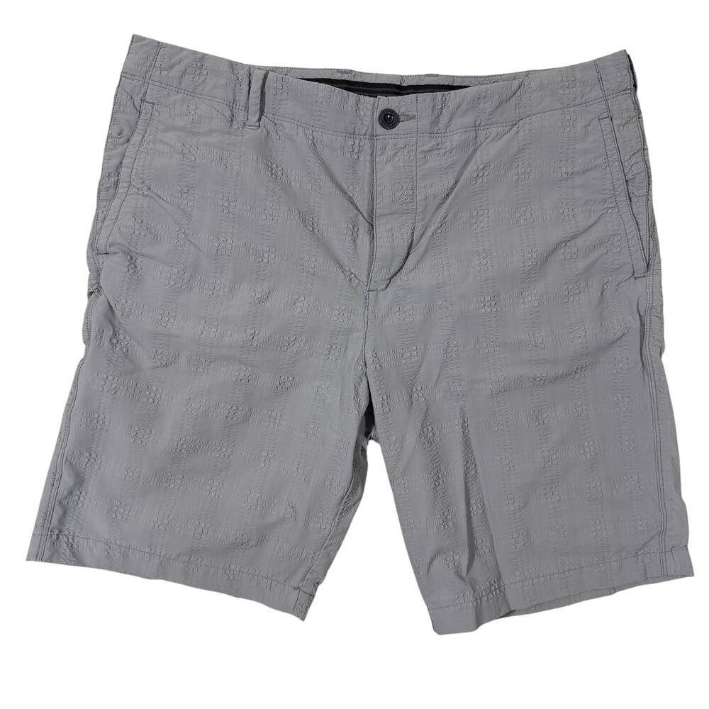 Tommy Bahama Mens 36 Gray Flat Front Hybrid Golf Shorts Stretch Performance